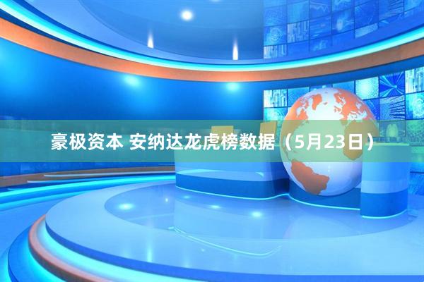 豪极资本 安纳达龙虎榜数据（5月23日）