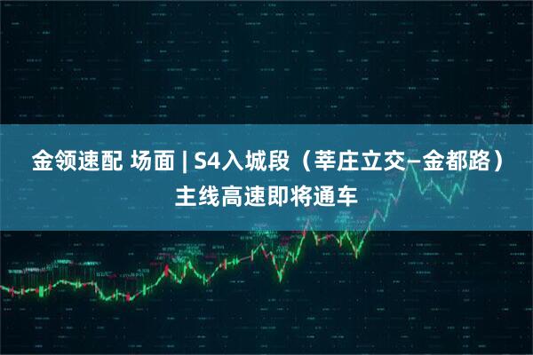 金领速配 场面 | S4入城段（莘庄立交—金都路）主线高速即将通车